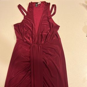Super cute wine colored long dress
